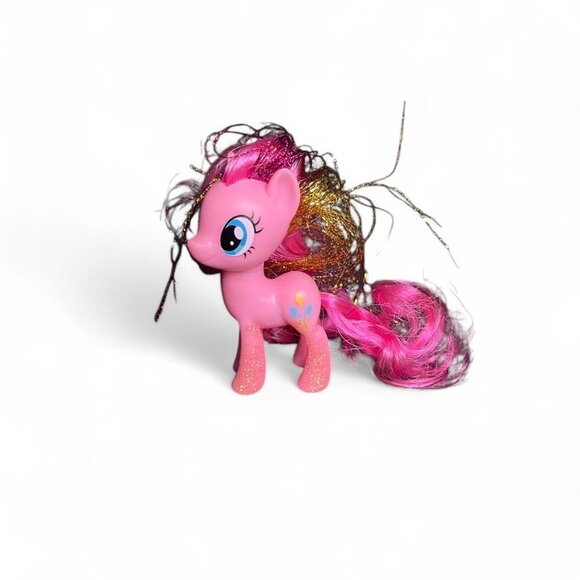 2016 My Little Pony 3 1/4” Pinkie Pie With Tinsel Hair & Glitter Legs - Picture 2 of 5